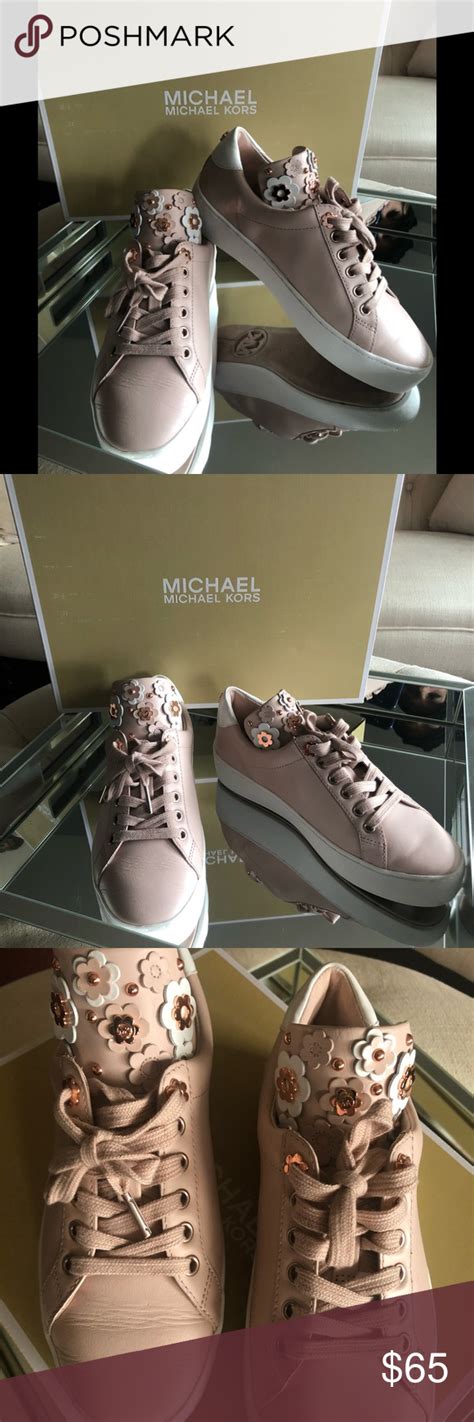 mindy lace up michael kors|Mindy Studded Leather Sneaker .